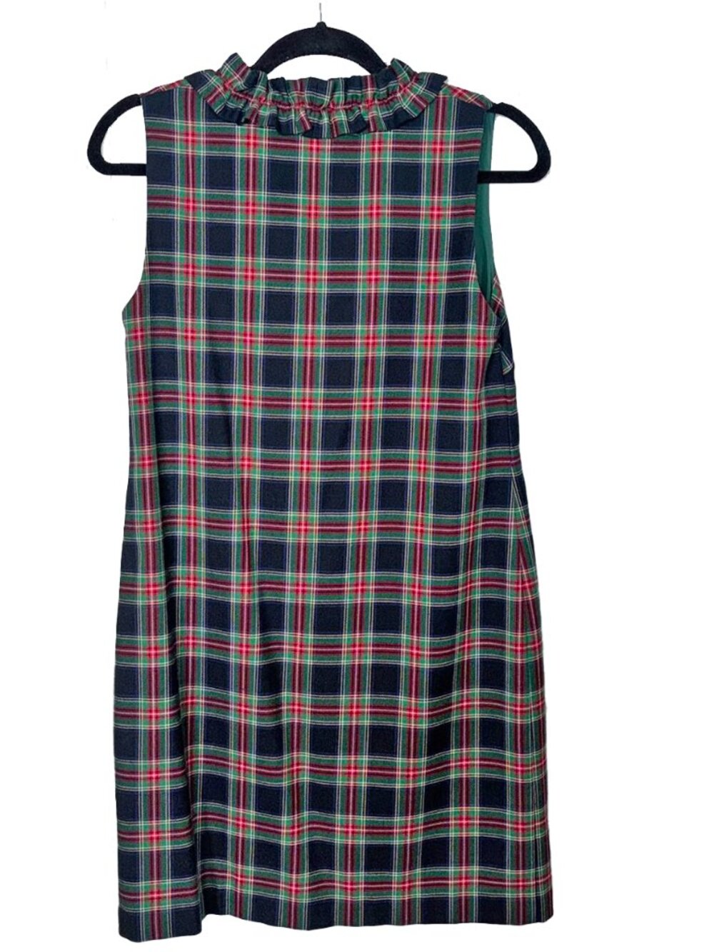Vineyard Vines Wool Blend Sleeveless Ruffle Neck Dress - Size 2 - Picture 3 of 5
